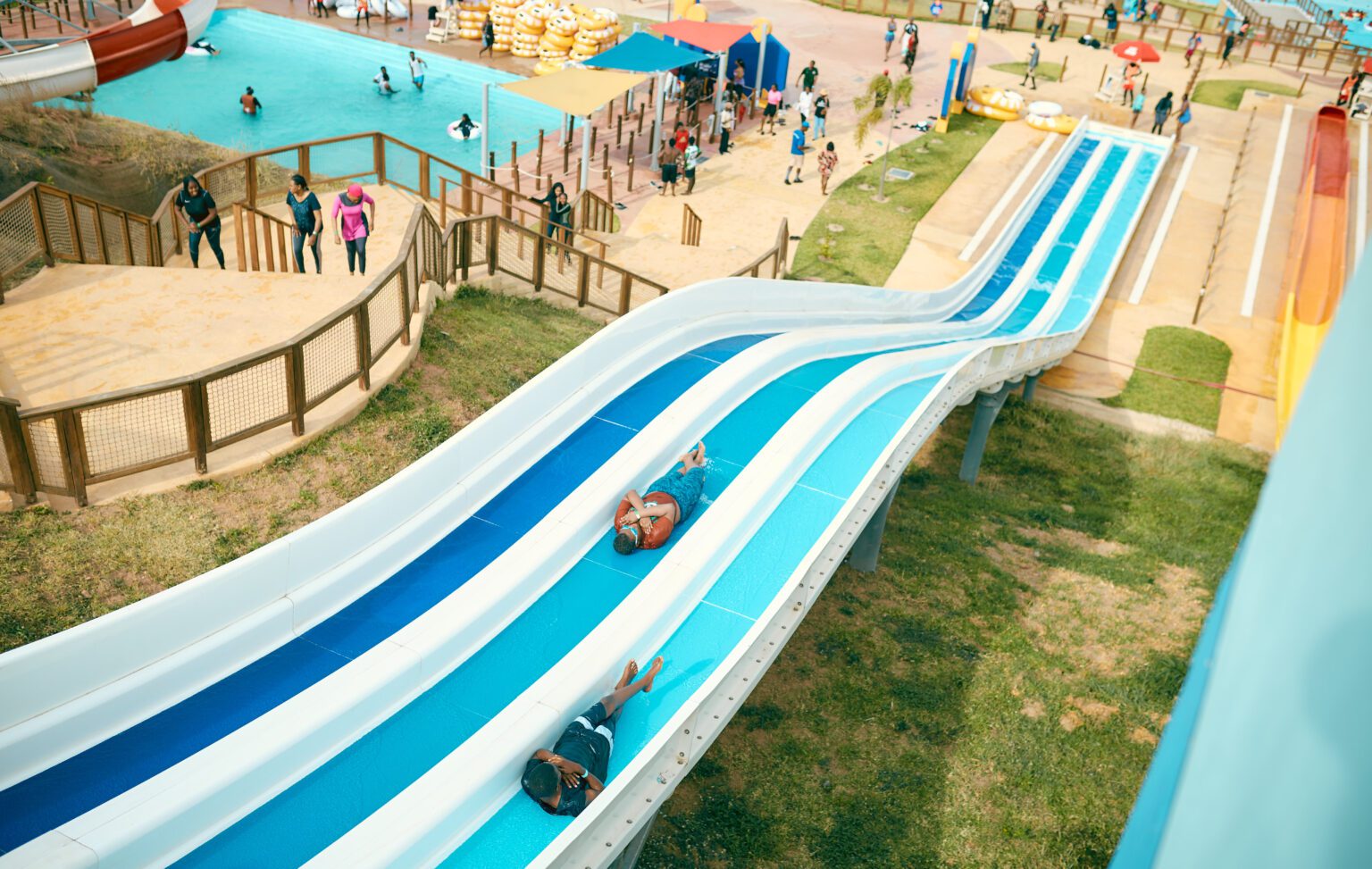 Experience the Thrill of Multi-Slide | Race to the Finish Line